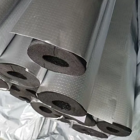 Direct Selling Black 9mm-30mm Thickness Rubber insulation Aluminum Foil-Clad Rubber Foam insulation pipe