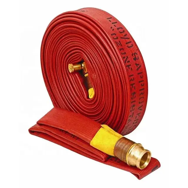 XHYXFire 6inch 8inch hot sale durable tpu pvc fire fighting truck hose gas oil foam delivery hose with nozzle