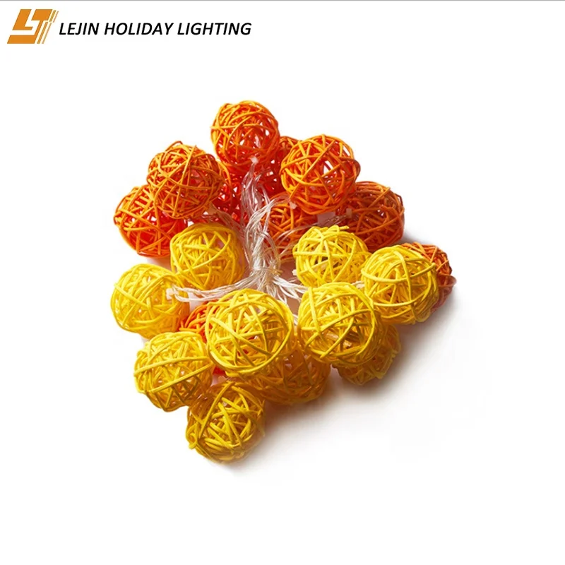 Wedding decoration Rattan Ball LED String Lights