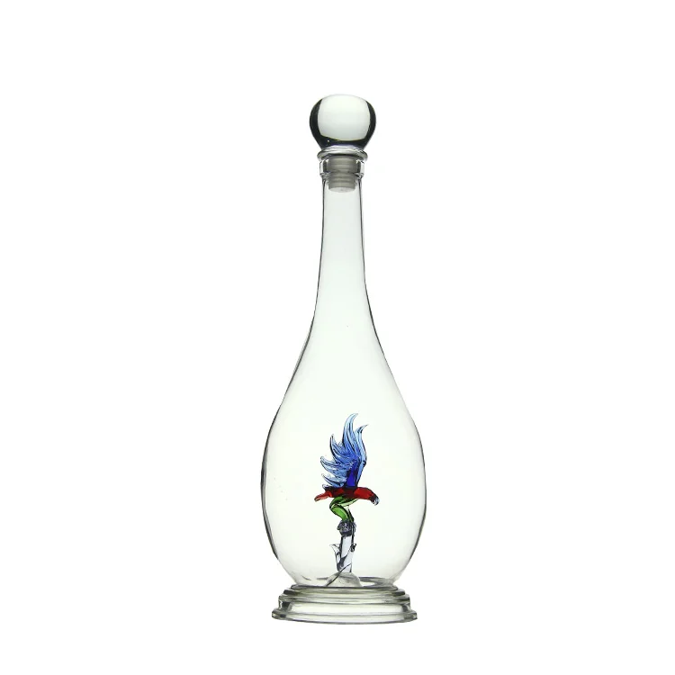 Wholesale Handmade whiskey eagle bottles customized glass whiskey bottles for the vodka whiskey bottle