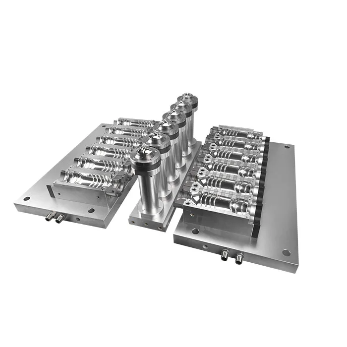 Заводская индивидуальная MOQ 1 комплект Высококачественная Красивая пластиковая бутылка выдувная форма для линейного выдувного формовщика алюминиевый выдувной формовщик