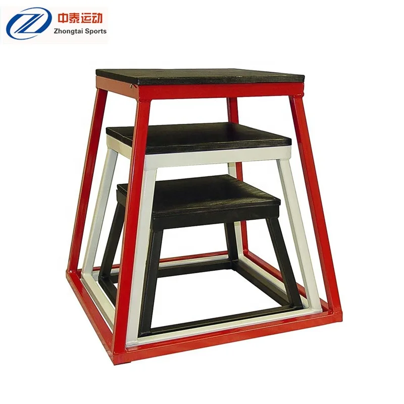 ejercicio de salto de caja pliometrica plyometric box jump exercise