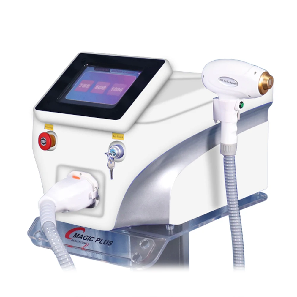 Portable Diode Laser Hair Removal 808nm/diode Laser Portable Machine/755 808 1064 3 Wavelength Diode 10 300W Stationary 8 Kinds