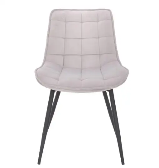 Factory Cheap Modern Leisure Furniture Armrest Velvet Dining Living Room Chair with Black Legs