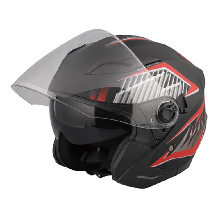 Half Face Motorcycle Helmet ABS Motorbike Helmet Double Visors High Quality Helmet