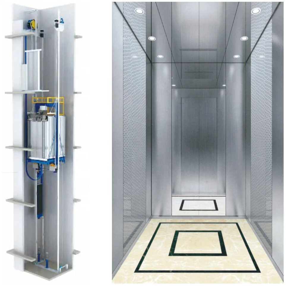 House Style Design Cabin Small Size Elevator Mini Household Lift Elevator for Home 2/3/4 Floor