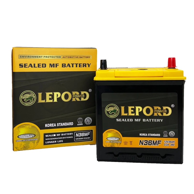  Manufacturer sells at low price car battery din75l mf 12v 75ah