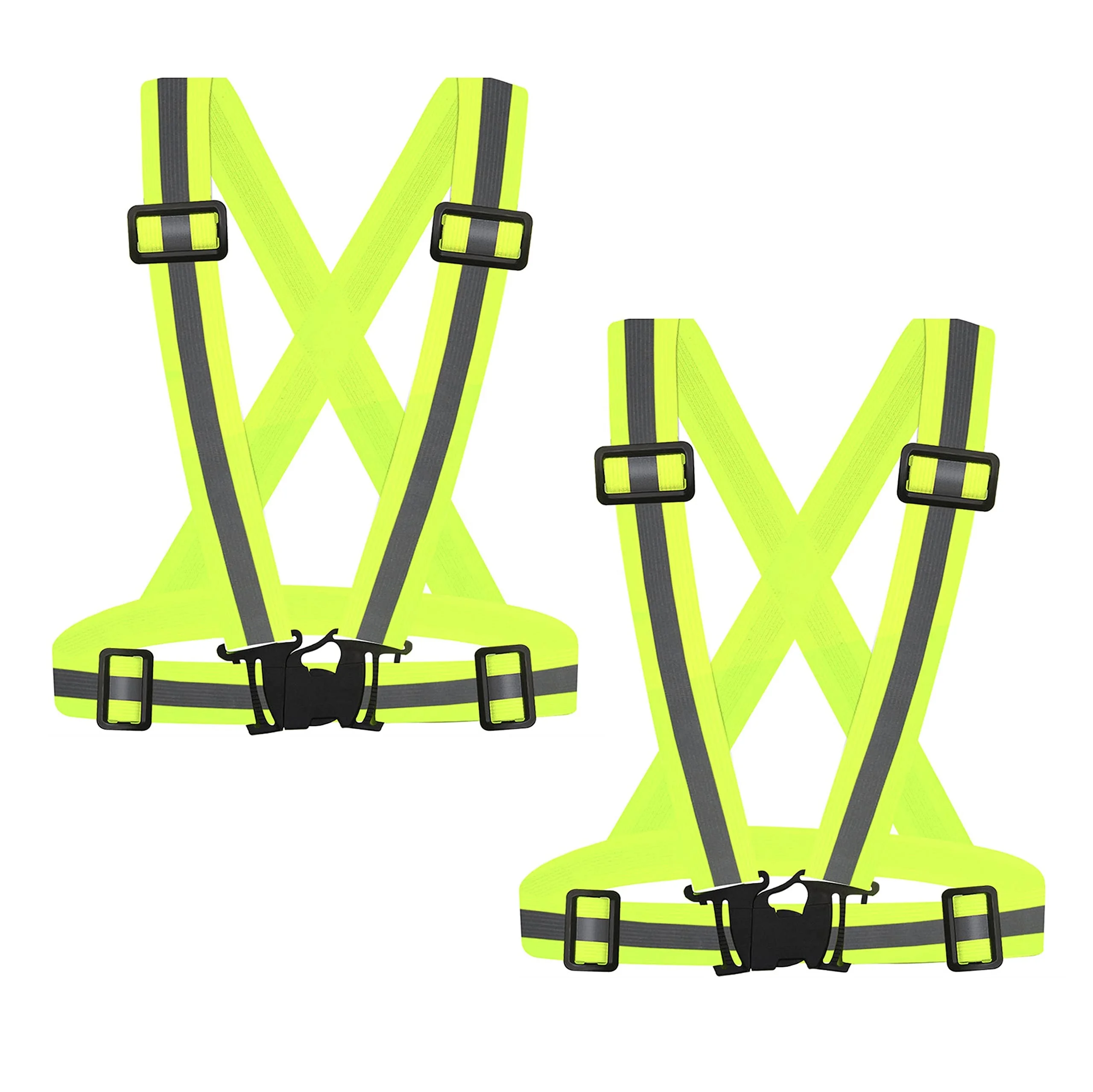 Running Reflective Vest Gear High Visible Reflective Belt Straps for Night Running Outdoor Cycling