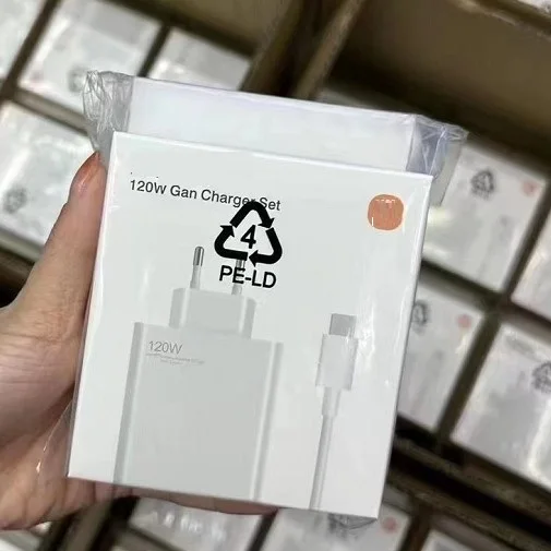 Original 120W Gan charger For Xiaomi 55W USB adapter 5A 6A Data Cable for MI 12 10 for Redmi Note 11 10 9 Pro