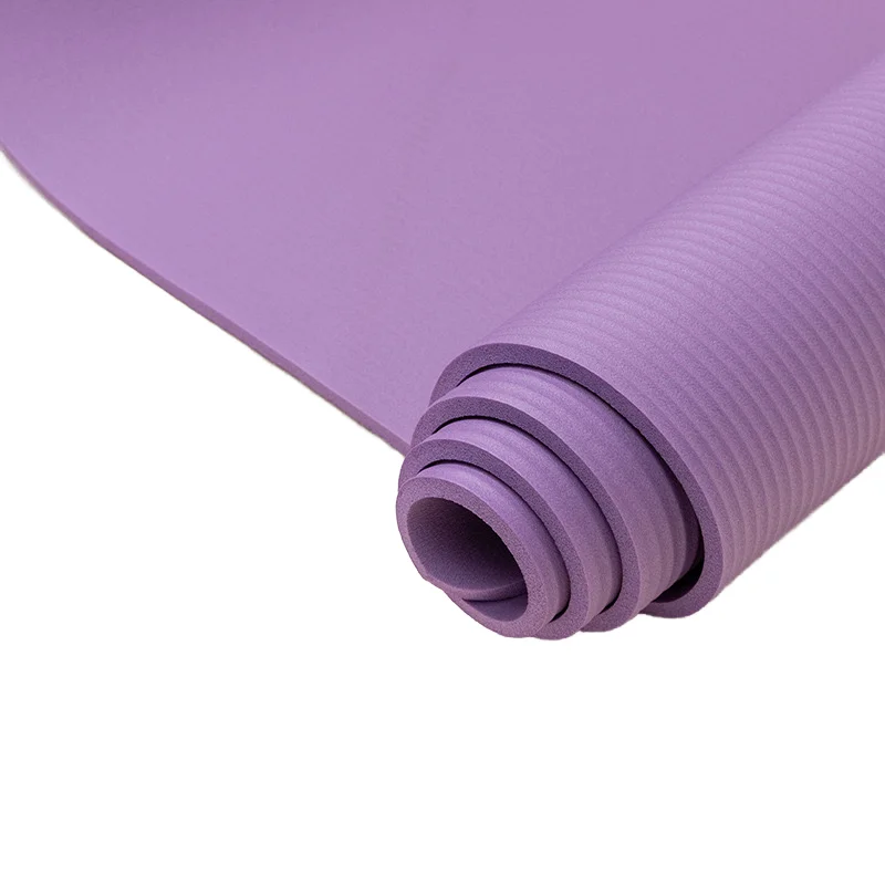 NBR Anti-Slip Exercise Mat Eco-Friendly Double Layer Yoga Mat Custom Logo Modern Design 6/8/10mm Thickness Flooring Accessories