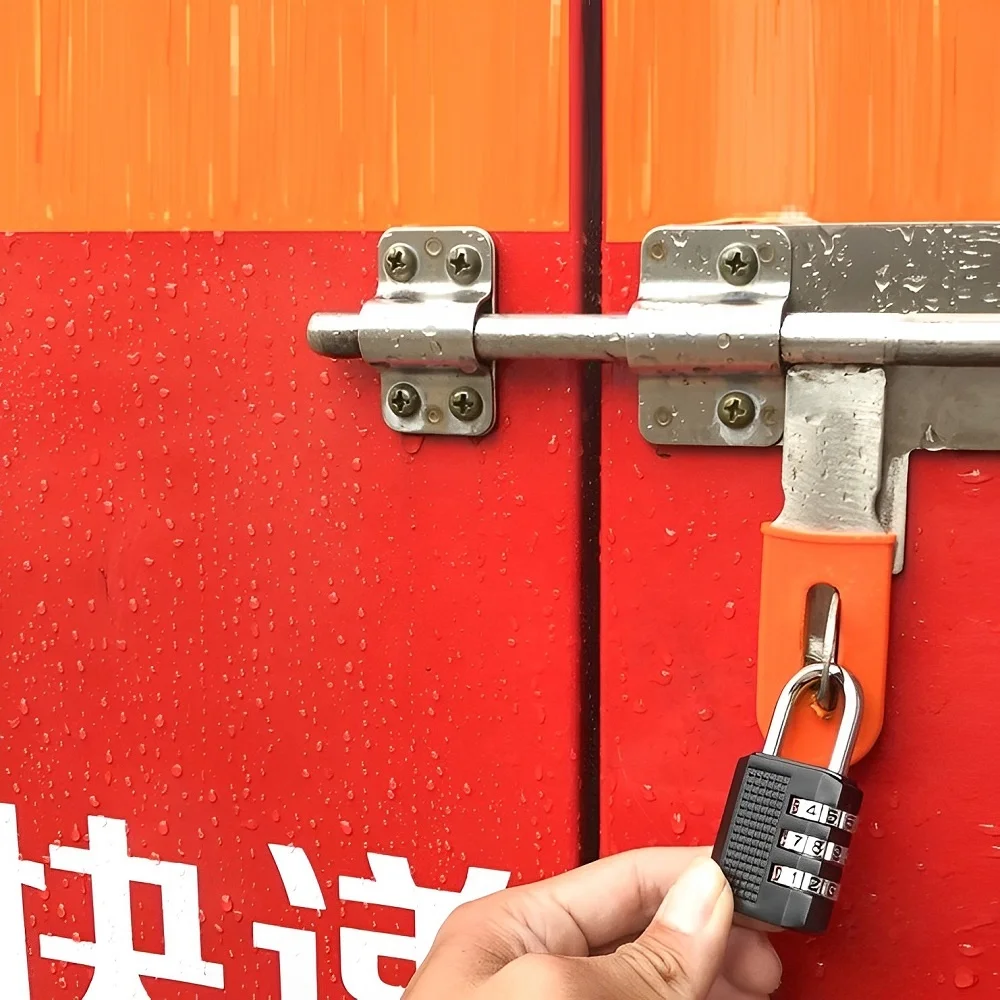 Factory price small reset 3 digit luggage combination lock bag safety padlock zinc alloy gym locker lock mechanic combination