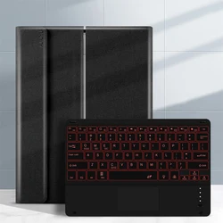 AJIUYU Detachable BT Keyboard Case for Samsung Galaxy Tab S7 Plus 12.4 inch SM T970 T975 Tablet Protective cover Smart Case