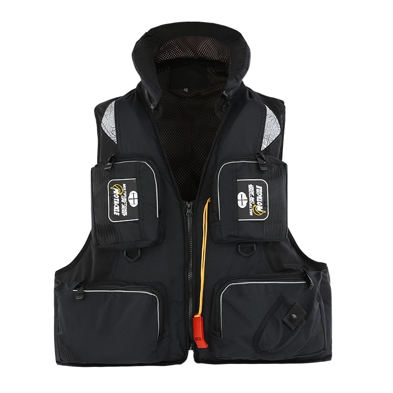 China Factory Fishing Life Jacket Portable Adult Vest Large Buoyant Marine Fishing Vest