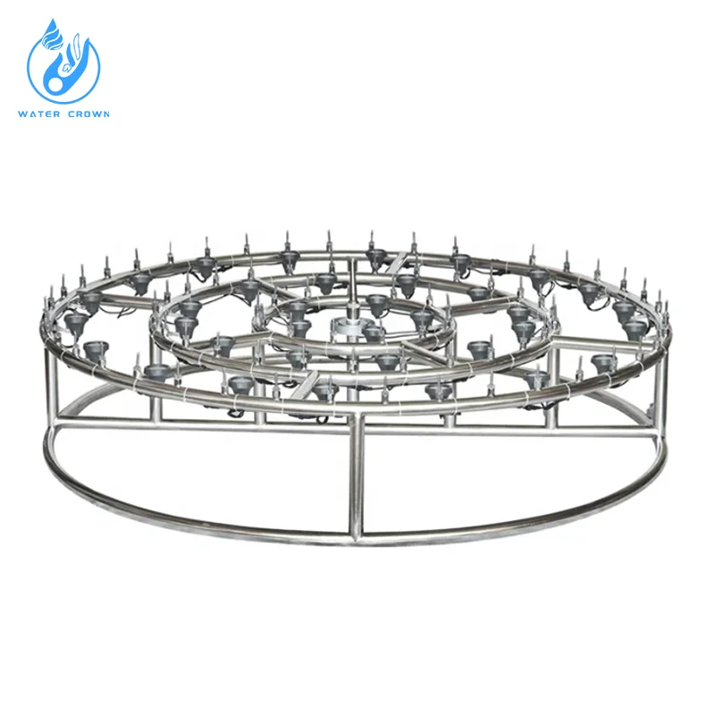 Guangdong Water Crown Manufacturer Customized Fountain Project Garden Fountain RGB Artificial Pool Fountain