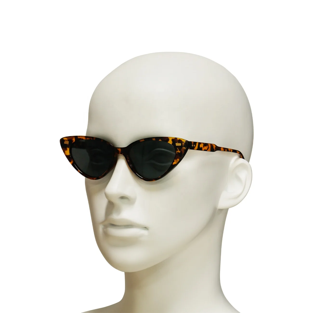 Trendy Tortoise Cat Eye Sunglasses Tortoise PC Sun Shades Men Women Vintage Small Sun Glasses UV400