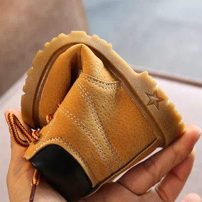 Осенние удобные детские сапоги NI AN OEM stivali, последняя дешевая Повседневная модная Защитная Кожаная армейская детская обувь