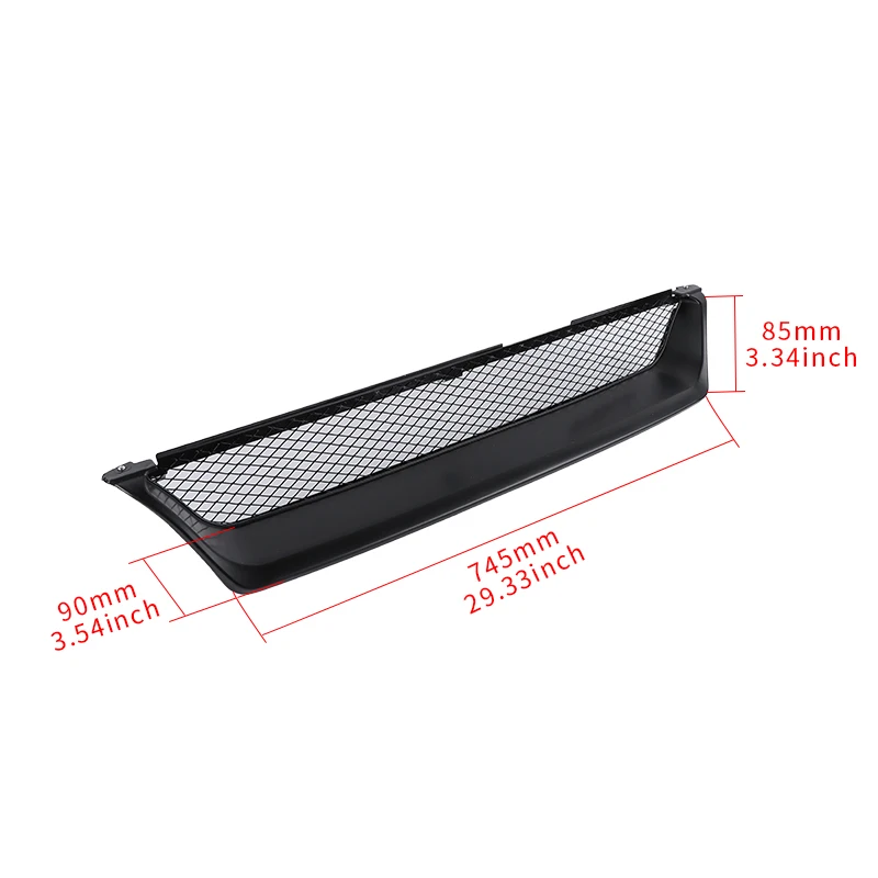 Car Front Bumper Mesh Grill Grille Gloss Black Racing Grills For Toyota Corolla AE101 1993 1994 1995 1996 1997
