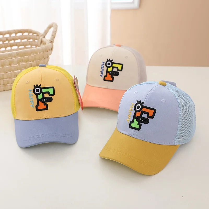 Kids Toddler Sunhat Toddler Matching Boys Baseball Cap for Beach Hat Custom Logo Opp Bag Outdoor Fashion Unisex Adults Plain T/T