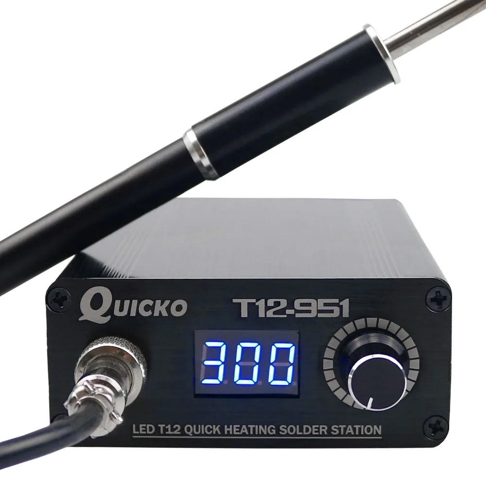 T12 LED soldering station electronic Soldering iron New version T12-951 LED Digital Welding tool big power 108W with M8 handle