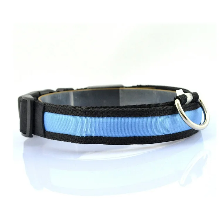 Hot Sale USB Rechargeable LED Pet Flashing Luminous Safety Light up Nylon Led Dog Collar