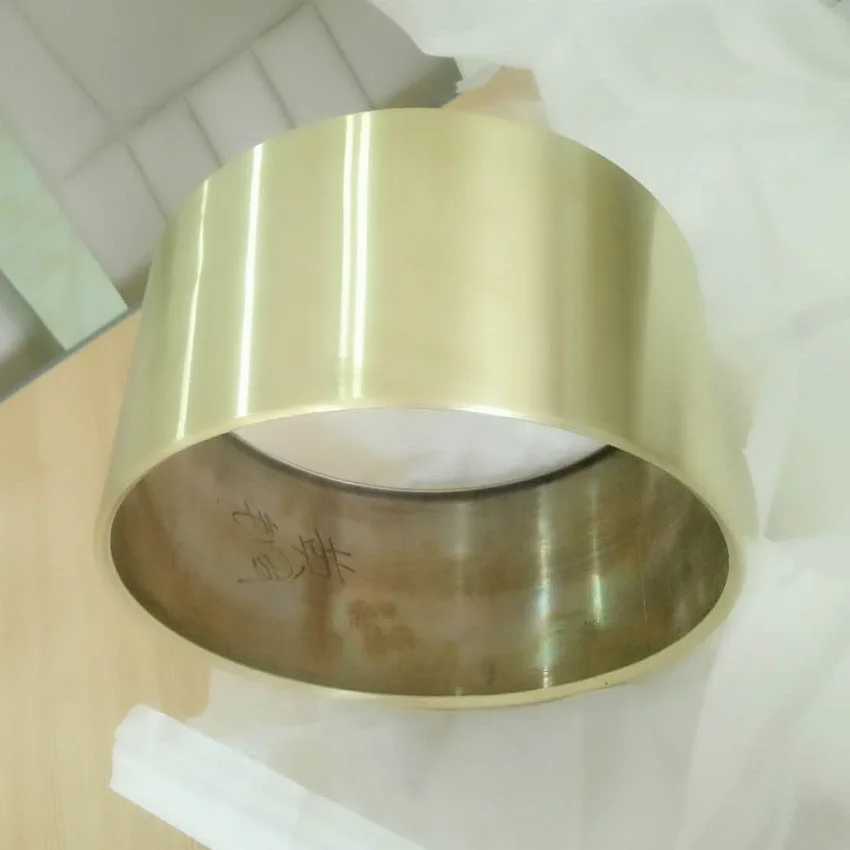 metal sheet fabrication custom made 6.5inch high unfinished brass snare drum body/ chamber/ shells