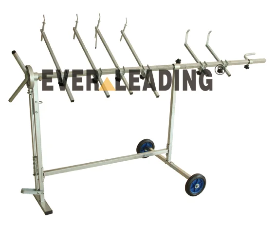 Custom galvanized metal auto maintenance paint stand