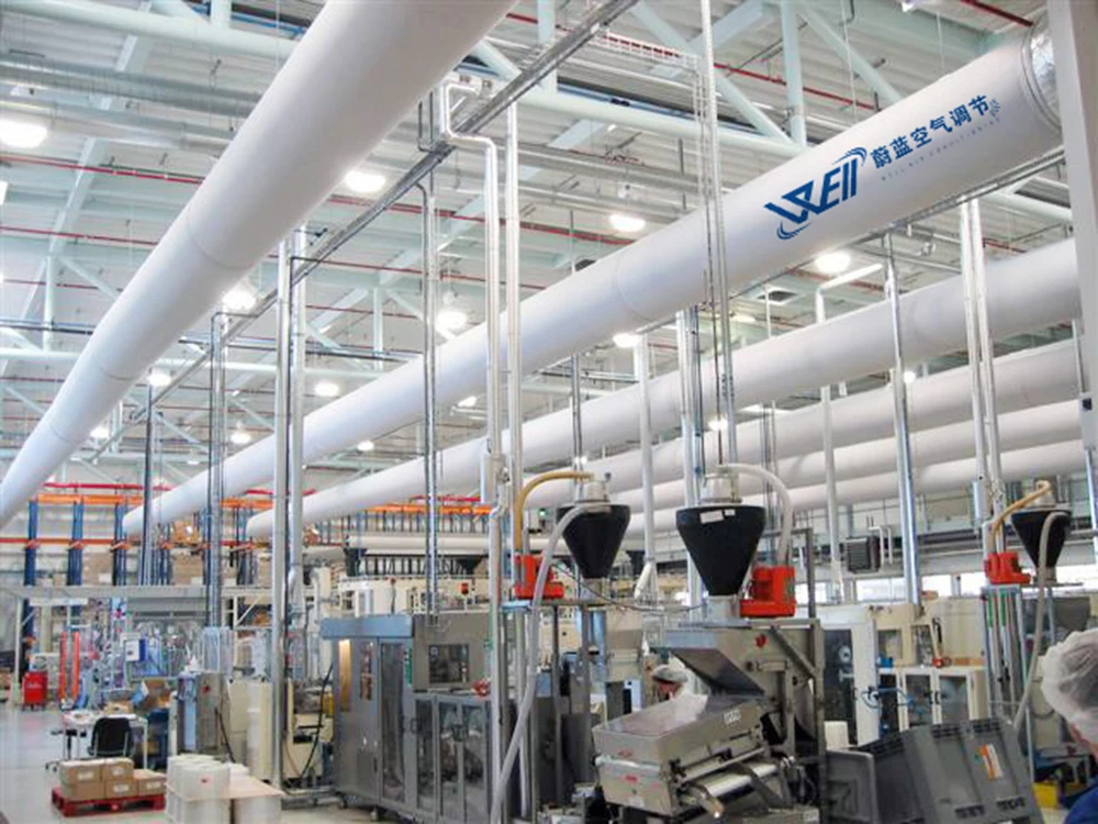 Competitive Price Air Distribution Solution Ventilation Duct Custom Half Round Flexible Fabric Air Duct for Restaurant