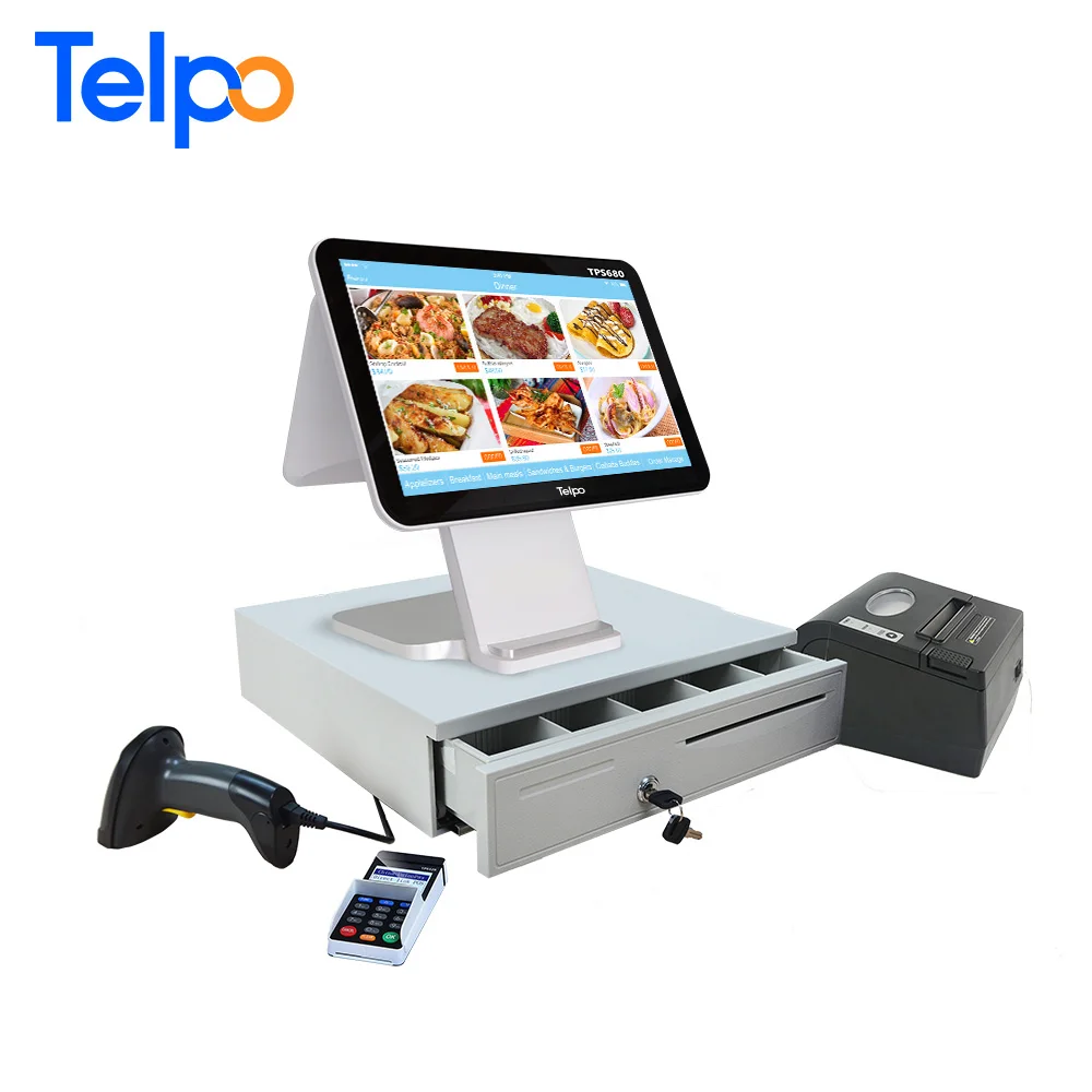 15.6 Cash Register Touch Screen Restaurant Order Device Cash Registre TPS680