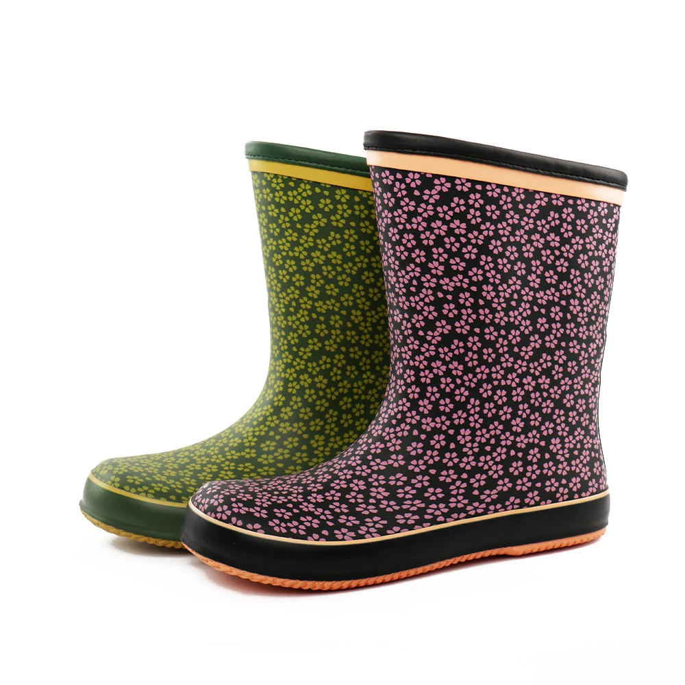 LAPPS LOW MOQ Waterproof Rain Shoes Outdoor Garden EVA casual wellies boots Print rain gum boot