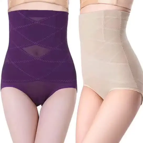 Custom High Waist Body Shaper Waist Trainer Women Nylon Fabric Padded Butt Lifter Panty Faja Shapewear