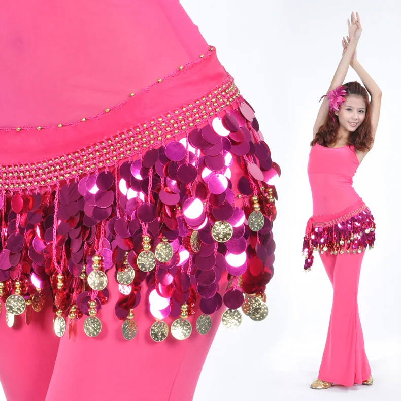 Платок для танца живота с 88 золотыми монетами пояс BellyQueen