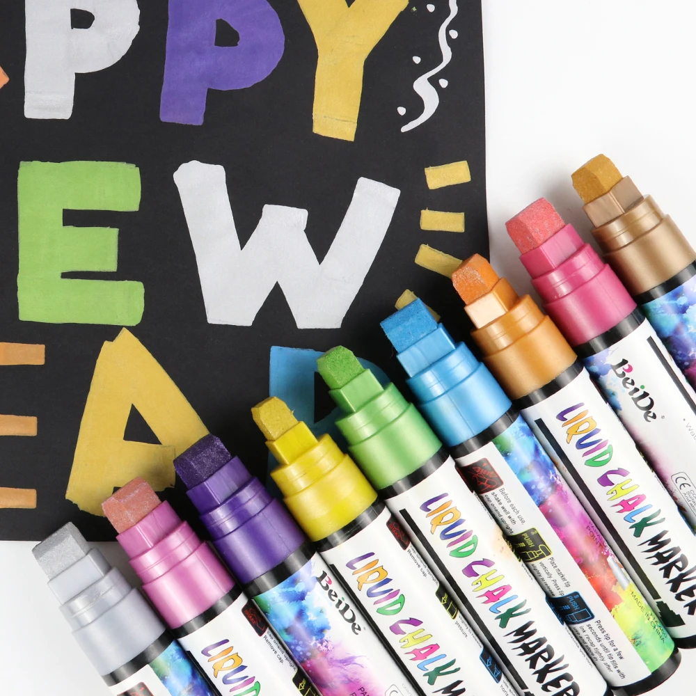 15mm tips dry erase neon marker fluorescent liquid chalk marker for Window Car Glass School whiteboard