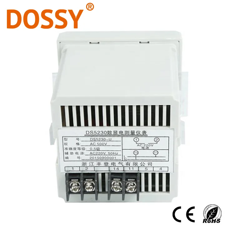 72*72 мм вольтметр DS5230S-U короткий