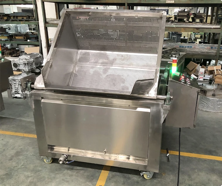 Industrial multi-functional automatic potato chips stir gas deep fry machine with filter
