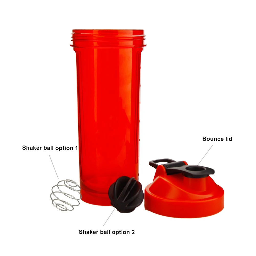 Customized 650ml New Wholesale Sport Water Blank Protein Shaker Bottle Gym