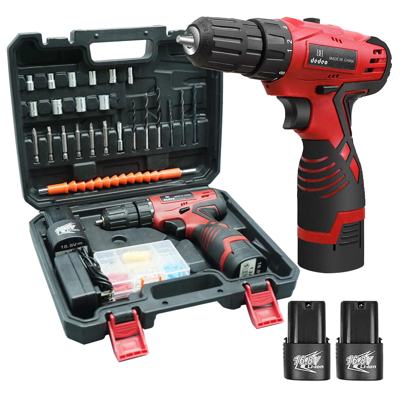 High Quality Variable Speed 16.8V Lithium Battery Driver Rechargeable Power Tools Set Cordless Drill Kit Drill Machine