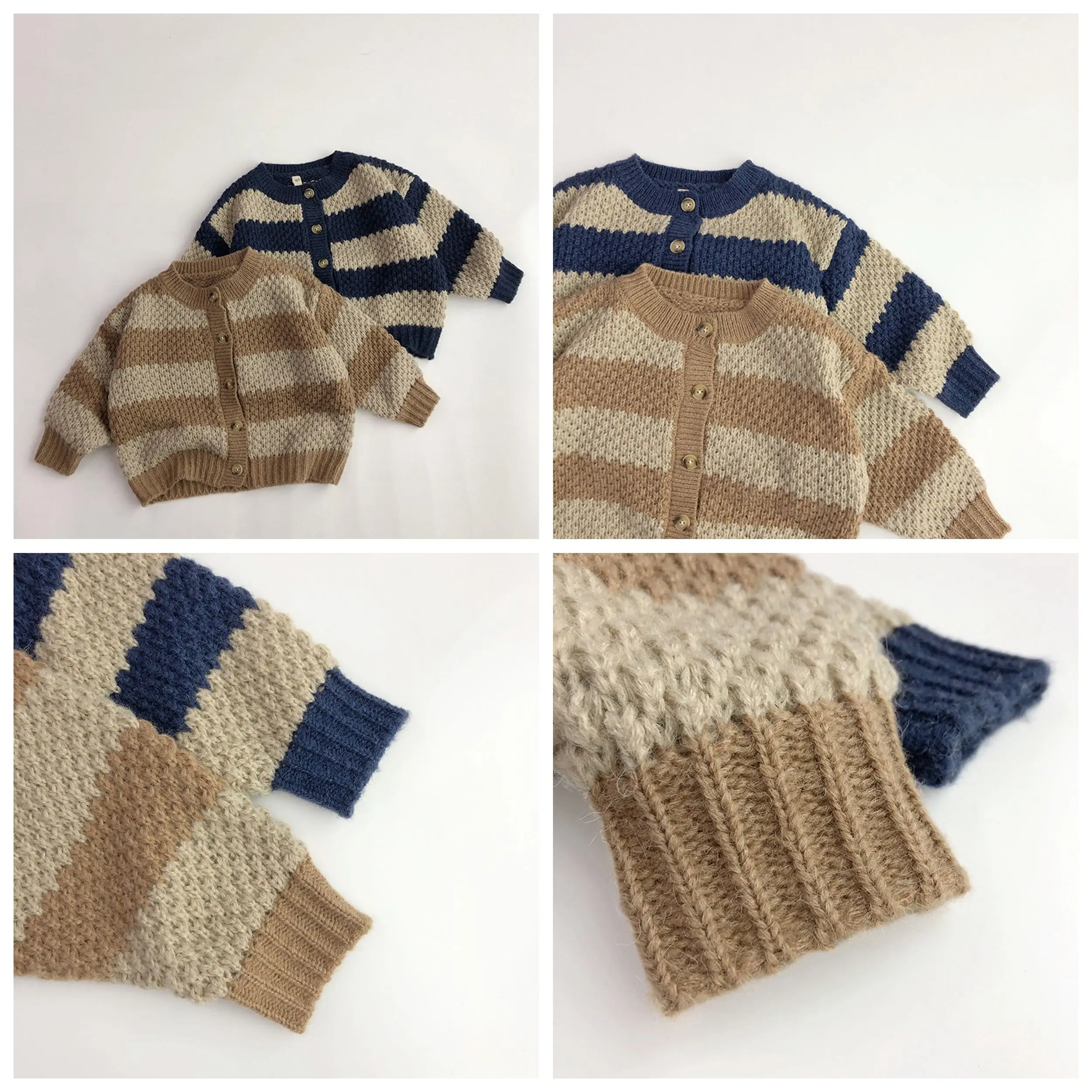 Kids Sweaters Fashion Boys Knit Cardigans Girls Sweater Coat boys long sleeve knitwear sweater