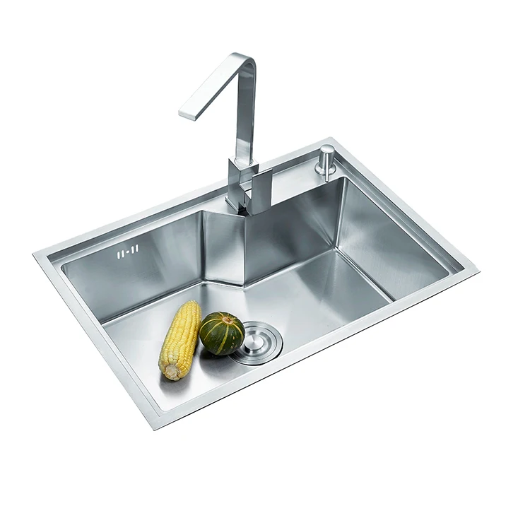 Stainless steel single bowl kitchen sink handmade kitchen washing sink dishwasher