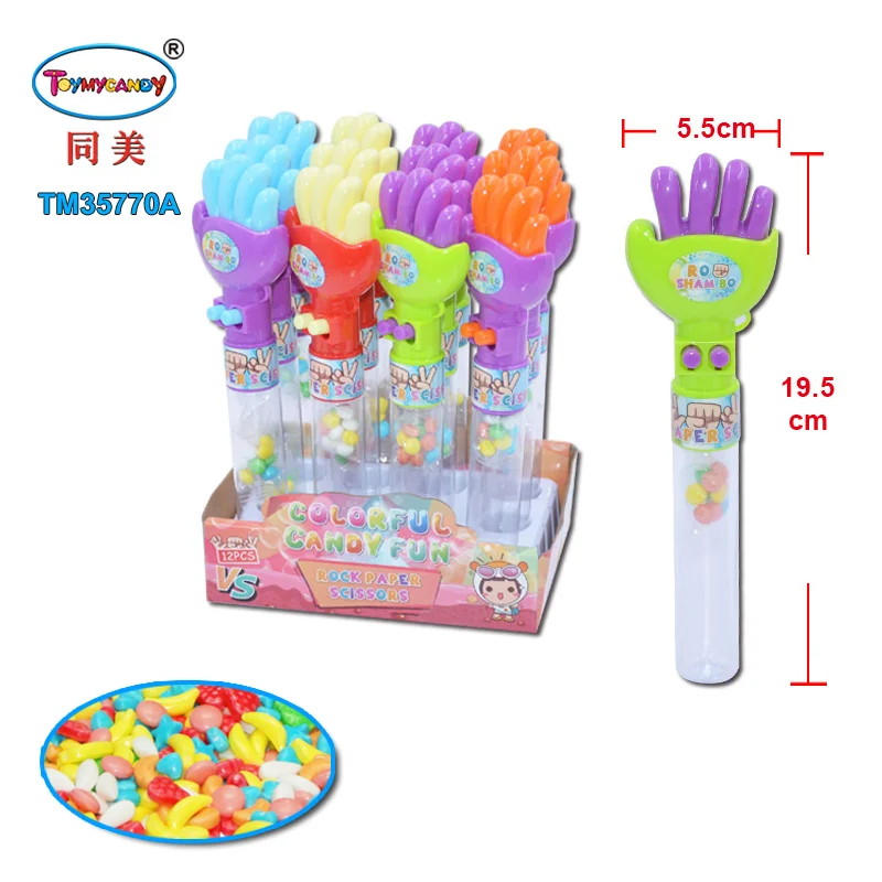 2022 Made in china baby plastic fist toy with candy high quality small toy  for kids play