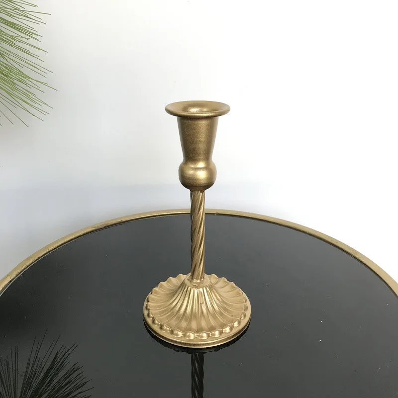 Hot Selling Antique Brushed Bronze Candles Holder With Good Price