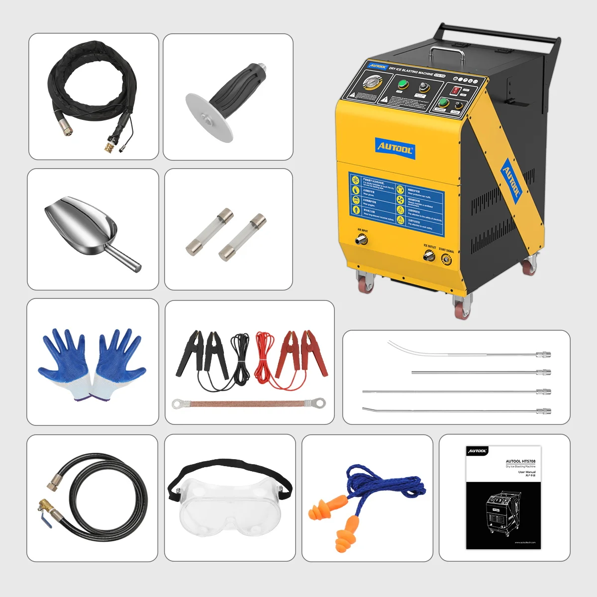 Универсальный инструмент для очистки сухого льда AUTOOL HTS708 оборудование