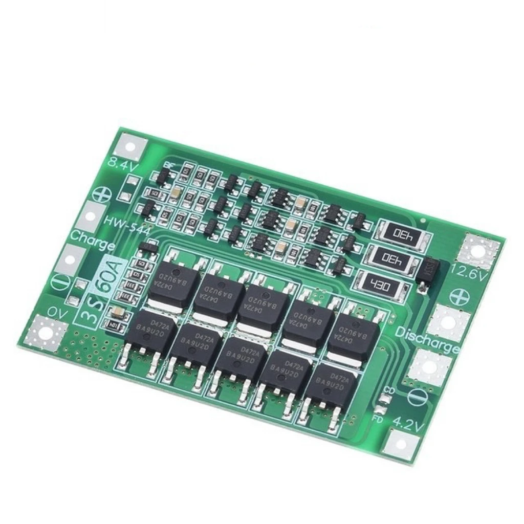 3/4 series 3S 4S 40A 60A Lithium-ion Battery Charger Protection Board Balanced/Enhanced Version for 18650