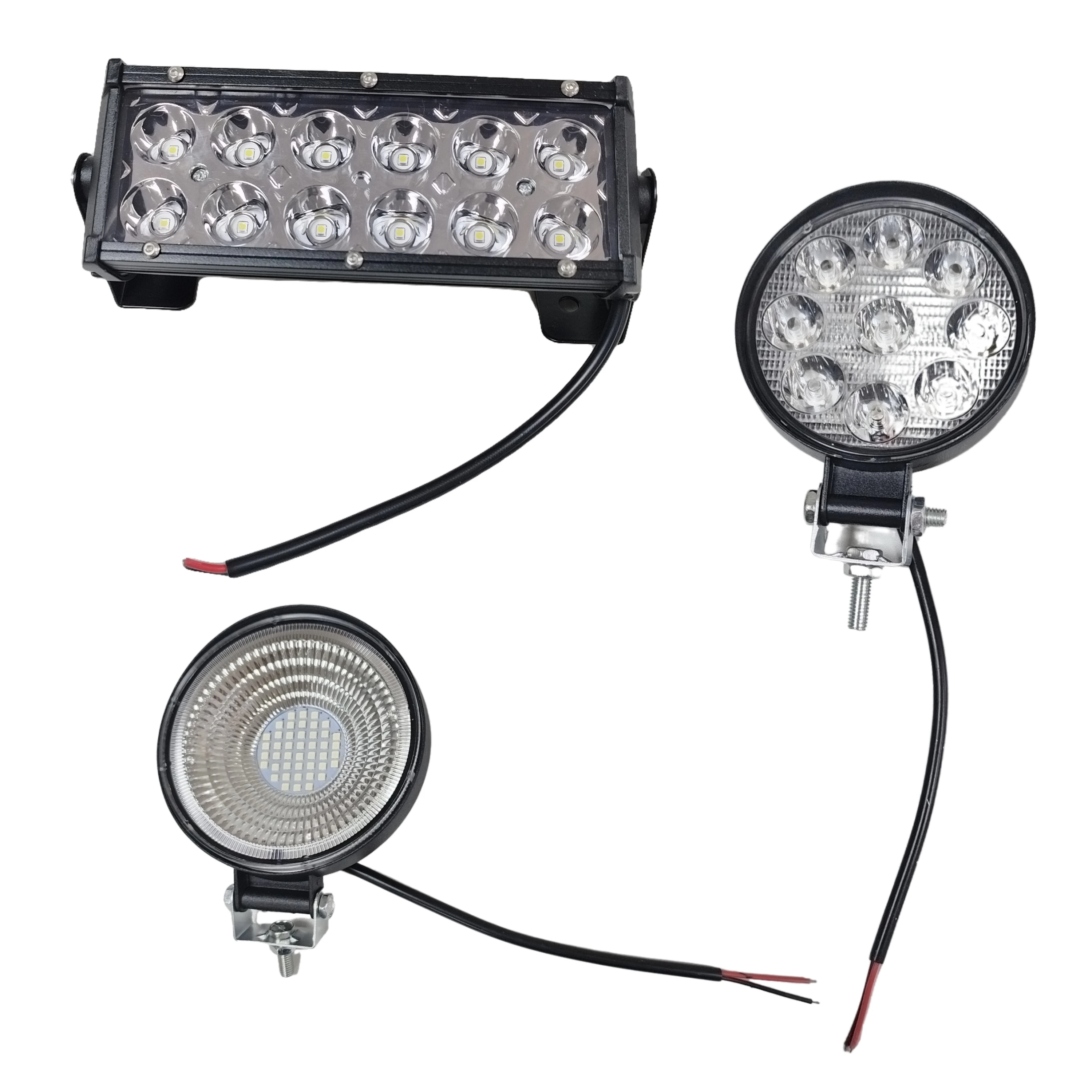 12V Top Efficient Man Truck Pure White 9 LED Rock Lights Headlight for MAN Commercial Vehicles Trucks Trailer Camper