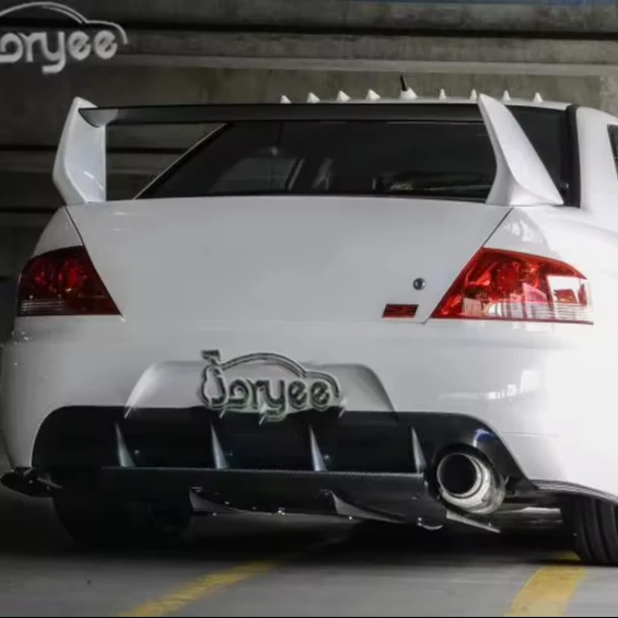 Задний спойлер для багажника Mitsubishi Lancer EVO 7 8 9 EX 2006 2009-2015 2020 из углеродного волокна багажник на крышу автомобиля аксессуар настройки акулы