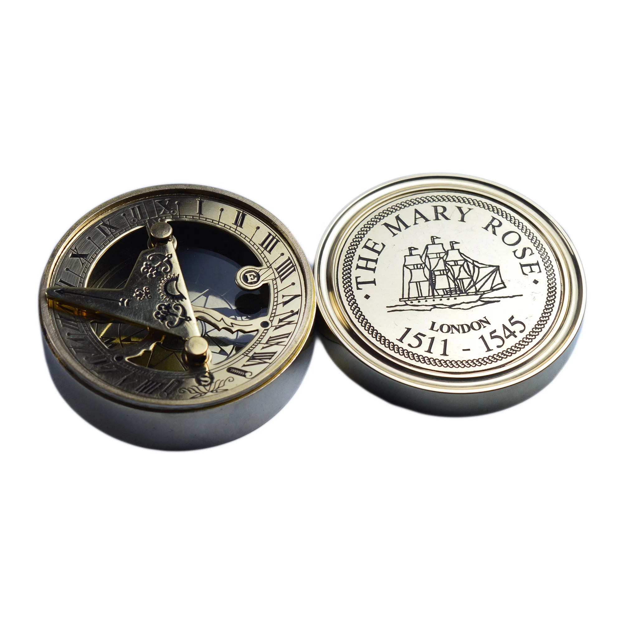 Compass Shiny Nautical Gadgets Brass Sports And Entertainment For Outdoor Design Customized Design Available