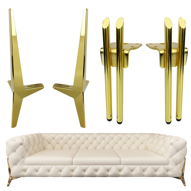 Furniture Legs Modern Luxury Feet Steel Metal Accessories Gold Sofa