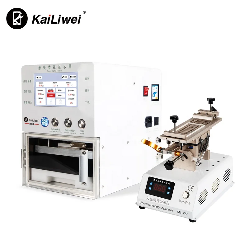 Kailiwei Factory supplies OCA Vacuum laminating machine mobile phone refurbishment and repair machine for samsung edge