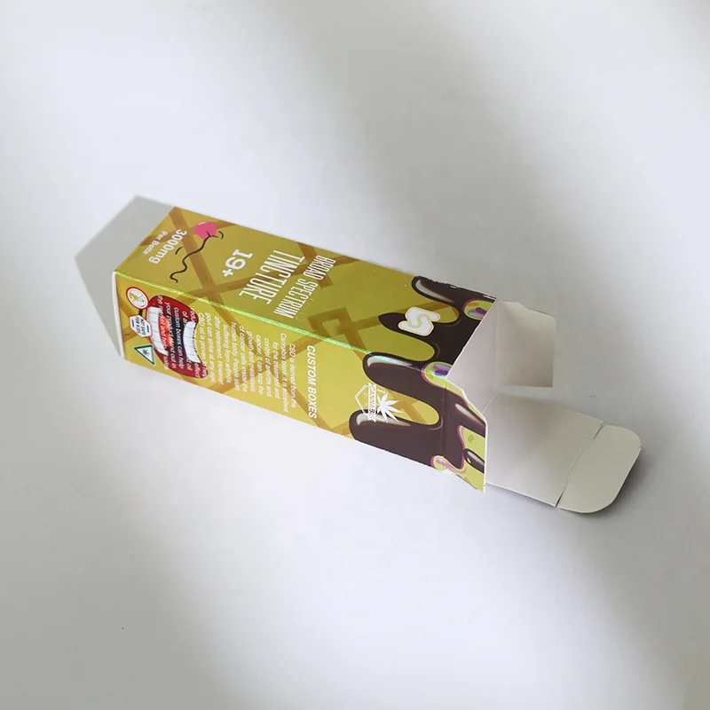 Custom delta-8 1500mg 3000mg hemp oil pain relief cream spray syringe cone terpenes dropper bottle packaging paper boxes