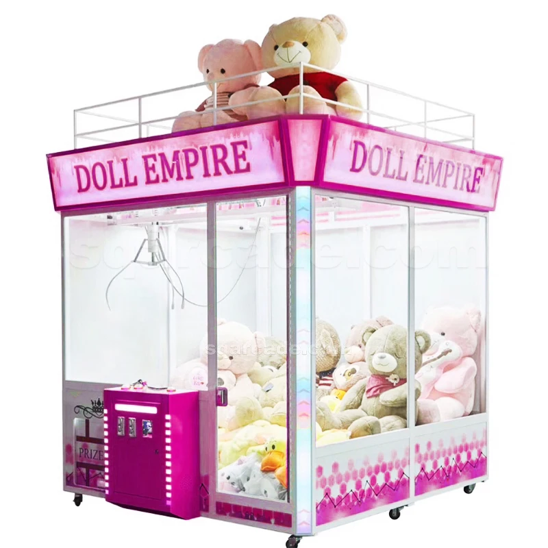 Cheap Shopping Mall Coin Operated Arcade Machine Plush Toys Kids Vending Machine Big Human Claw Crane Game Machine For Sale