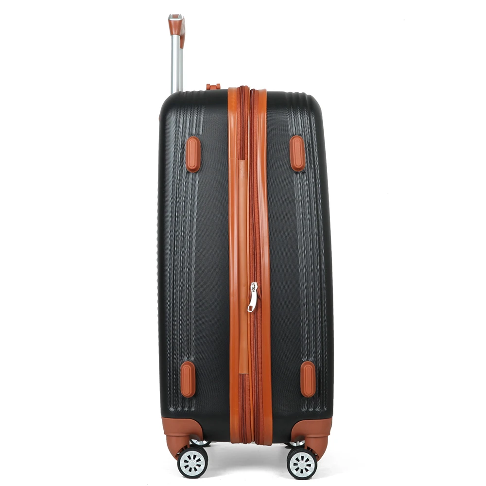 Oem/odm Suitcase Luggage Black Trolley Bag Suitcase Abs+pc Suitcase Trolley Luggage With Tsa Lock